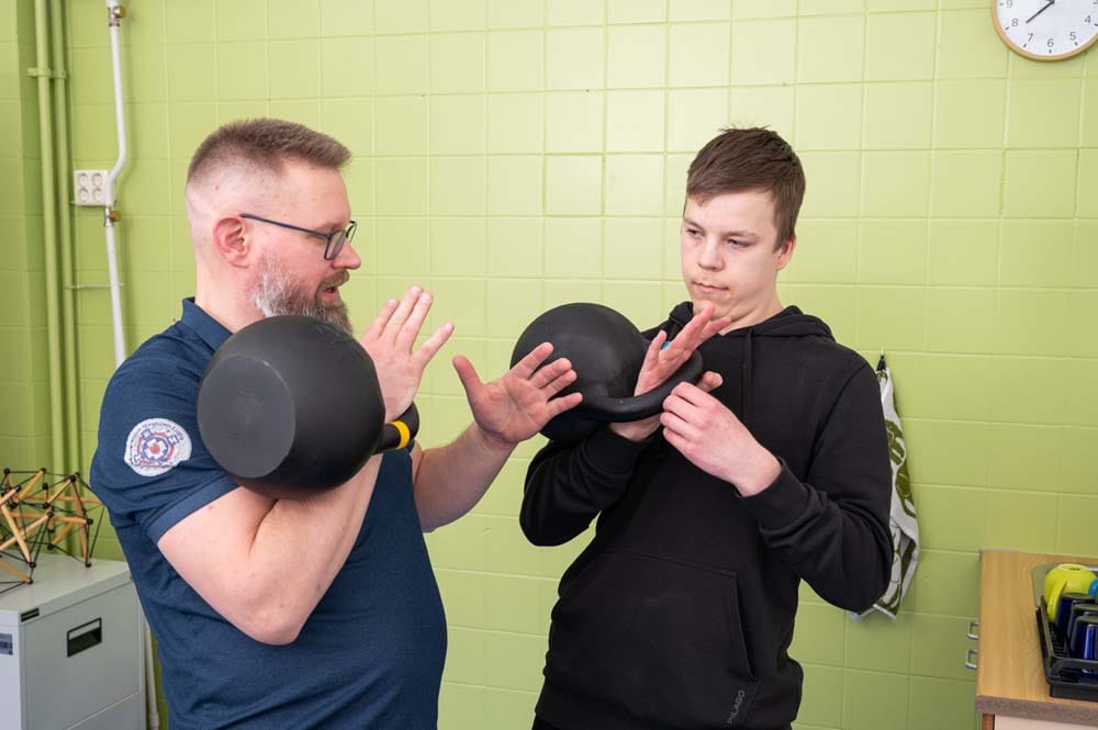 Kahvakuulatekniikan harjoittelu